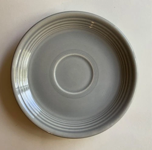 Fiesta Ware Vintage Gray Teacup Saucer. 1950’s Homer Laughlin