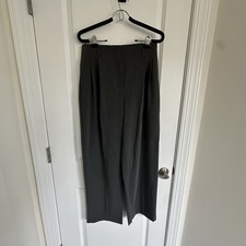 NWT Mango Gray High Rise Wide Leg Avril Trousers - 6