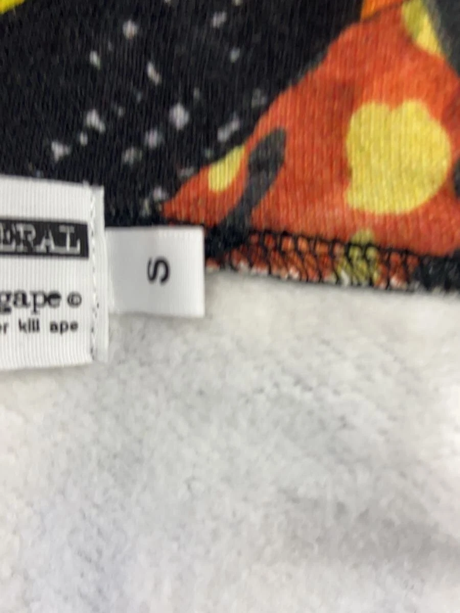 A BATHING APE (BAPE) Felpa con cappuccio e zip BAPE A Bathing Ape S multicolore cotone modello all over #ED AZA