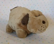 Pillow Pets 2010 Brown Puppy Dog Mini Stuffed Animal Beanbag Plush Toy 5"