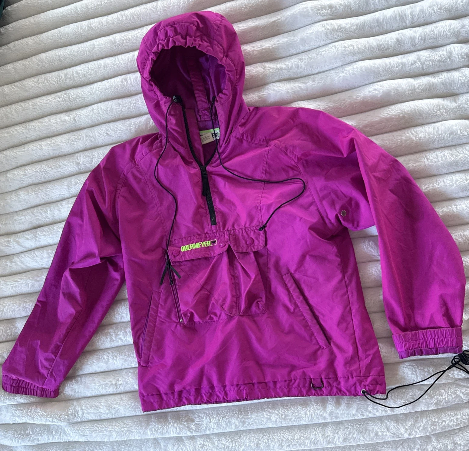 Obermeyer Men’s Magenta Pink Caribou Tracks Winter Jacket Skiing Snowboarding XS