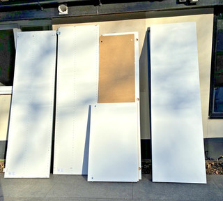 USED Ikea pax wardrobe (frames and doors) w 100cm & 50cm