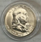 1951 S Franklin Half Dollar BU 90% Silver in Protective Capsule Low Mintage