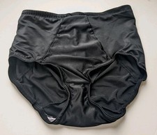 Vintage 90s Sears 22761 Brief Style Panty Girdle Shaper Black Nylon 2XL VGC