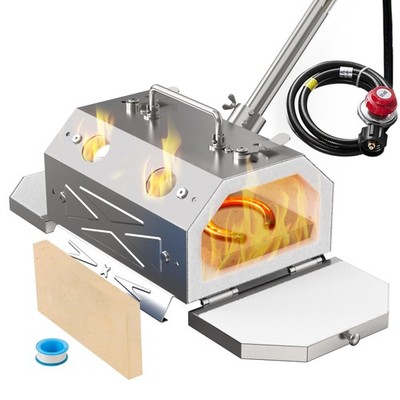 Nelyrho Blacksmith Forge Starter Kit, Double Door, Made of Stainless 1 Burner