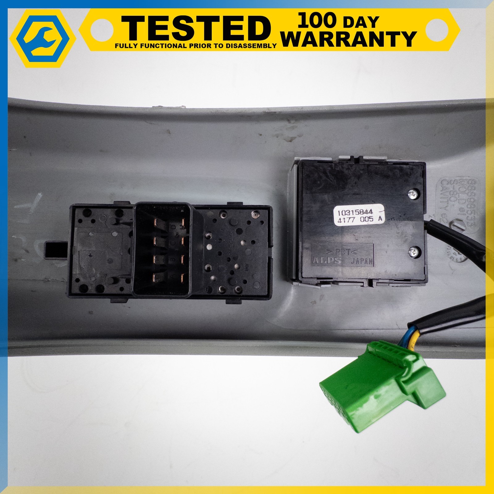 05-13 CHEVROLET CORVETTE C6 FRONT LEFT SEAT CUSHION PANEL SWITCH ASSEMBLY OEM