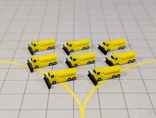 AIRPORT SNOW PLOUGH GRITTER TRUCKS (8x Yellow) GSE Vehicles 1:400 Scale Diorama