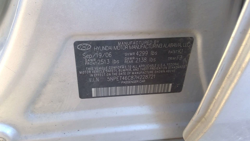 Hyundai Sonata 2006 2007 2008 conjunto de culata OEM 2,4 L Foto 4 de 4