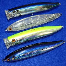 TACKLE HOUSE FEED POPPER 175 X2 & BRITT Pencil 170 X2 JDM Topwater Lures Lot