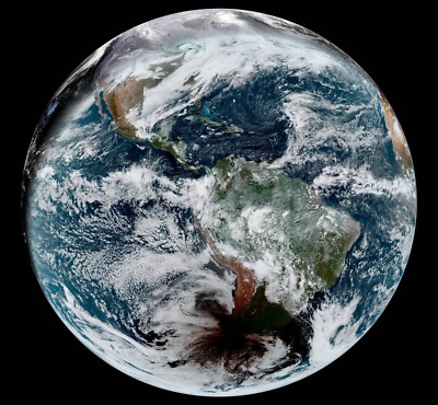 Shadows from a Solar Eclipse NASA Earth Image   Archival Glossy Space Print