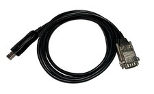 BlueMax49ers USB Serial RS-232 Null Modem Full Handshake Cable DB9 Male NM 9M