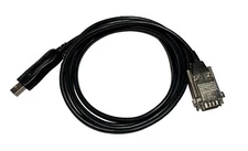 BlueMax49ers USB Serial RS-232 Null Modem Full Handshake Cable DB9 Male NM 9M