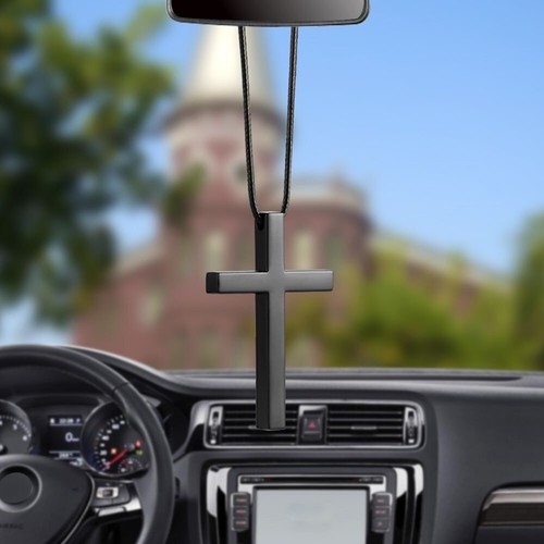High-end new alloy cross mirror pendant car pendant accessories - Bild 7 von 9