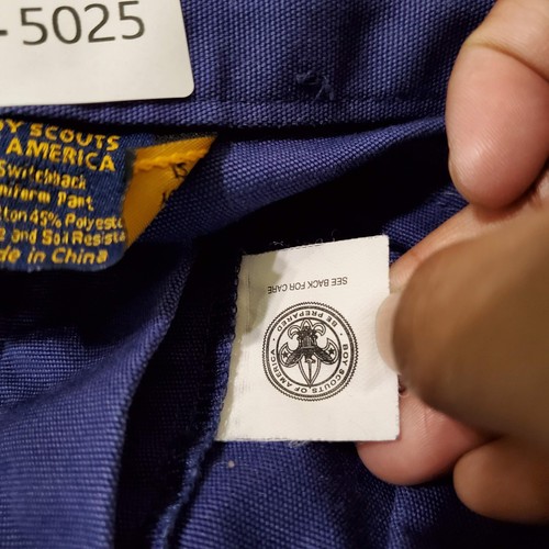 Boy Scouts of America Boys Pants 12 Blue Switchback Cargo Convertible Shorts - Picture 10 of 13