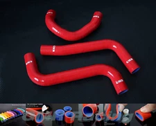 Red Silicone Cool Radiator Hose Pipe For 2004 Pontiac GTO 5.7 Liter 4L60-E Kit