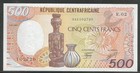 Central African Republic P-14c 500 Francs 1987 Unc