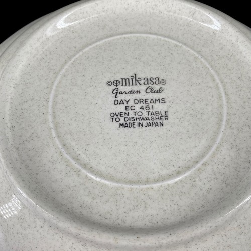 1 Vtg Mikasa Garden Club Day Dreams 8.5” Soup Cereal Bowl Blue Floral Scalloped - Picture 4 of 6