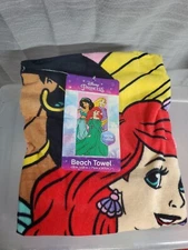NWT-Disney Princess 58”x28” Cotton Terry Beach Towel