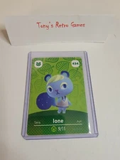 IONE LONE # 434 Animal Crossing Amiibo Card SERIES 5 MINT NEVER SCANNED!