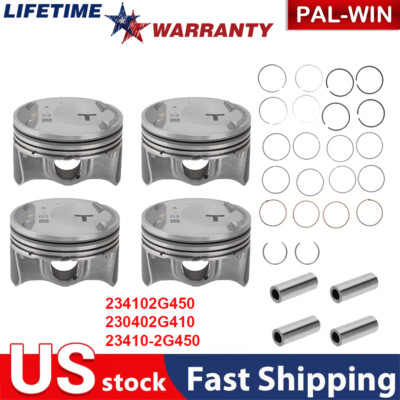 Engine Piston & Piston Ring Kit For 17-18 Hyundai Santa Fe Sport 2.0T 234102G450