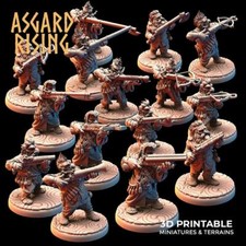 3D Printed Asgard Rising Dwarves Ranged Weapons Set 28mm - 32mm