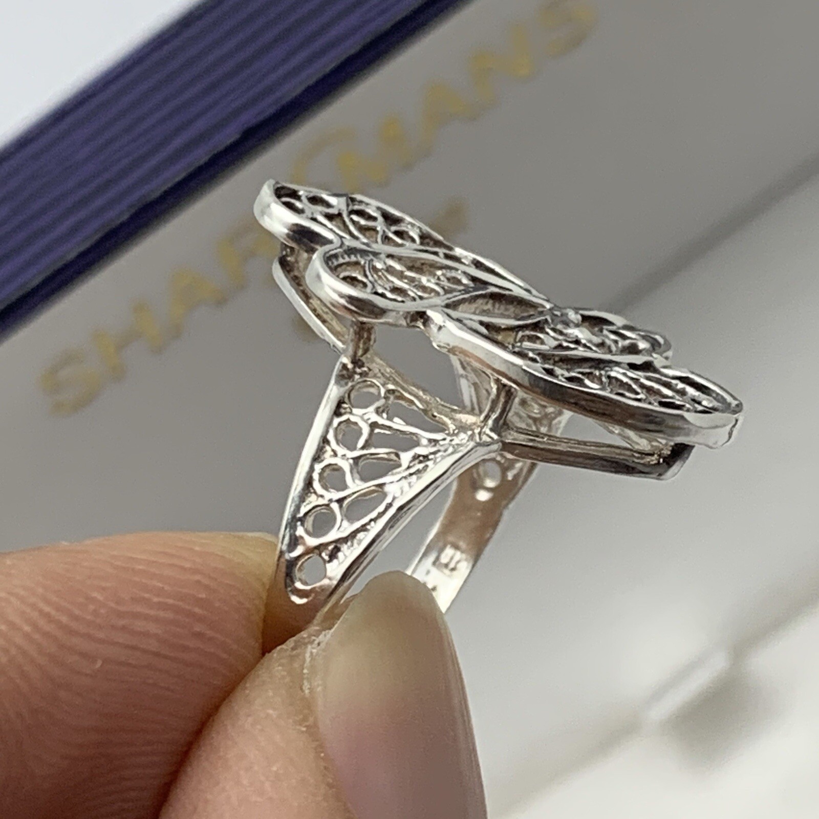 UNIQUE Solid 925 Sterling Silver Handmade Filigre… - image 3