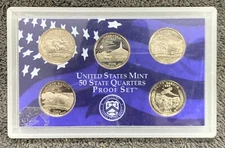 2006-S United States US Mint 50 State Quarters Proof Set NV, ND, NE, CO, SD