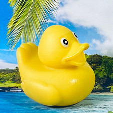 Toy Duck Rubber Ducky Figurine Jeep Ducking Game Classic Basic Yellow Bath  p