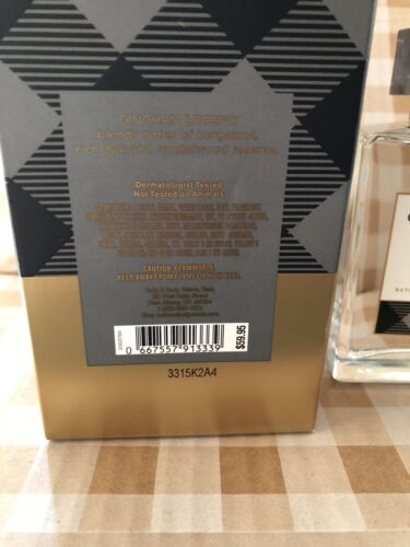 BATH AND BODY WORKS Gingham Legend Cologne MENS Collection 3.4 Fl Oz - Picture 3 of 3