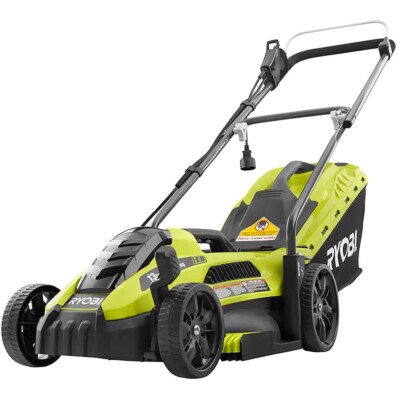 Ryobi RYAC130 13 11 Amp Corded Electric Walk Behind Push Mower Green  46396018205|