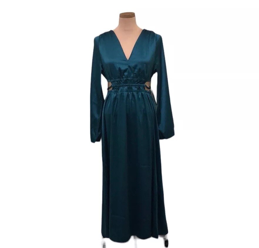 dark teal bridesmaid dresses with sleeves Sharlie | Dark Teal main image 0