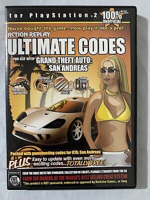 Action Replay Ultimate Codes: GTA San Andreas - Sony PlayStation 2 PS2  897459000015 