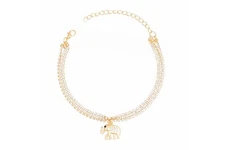 Elephant Anklet-Gold-New!
