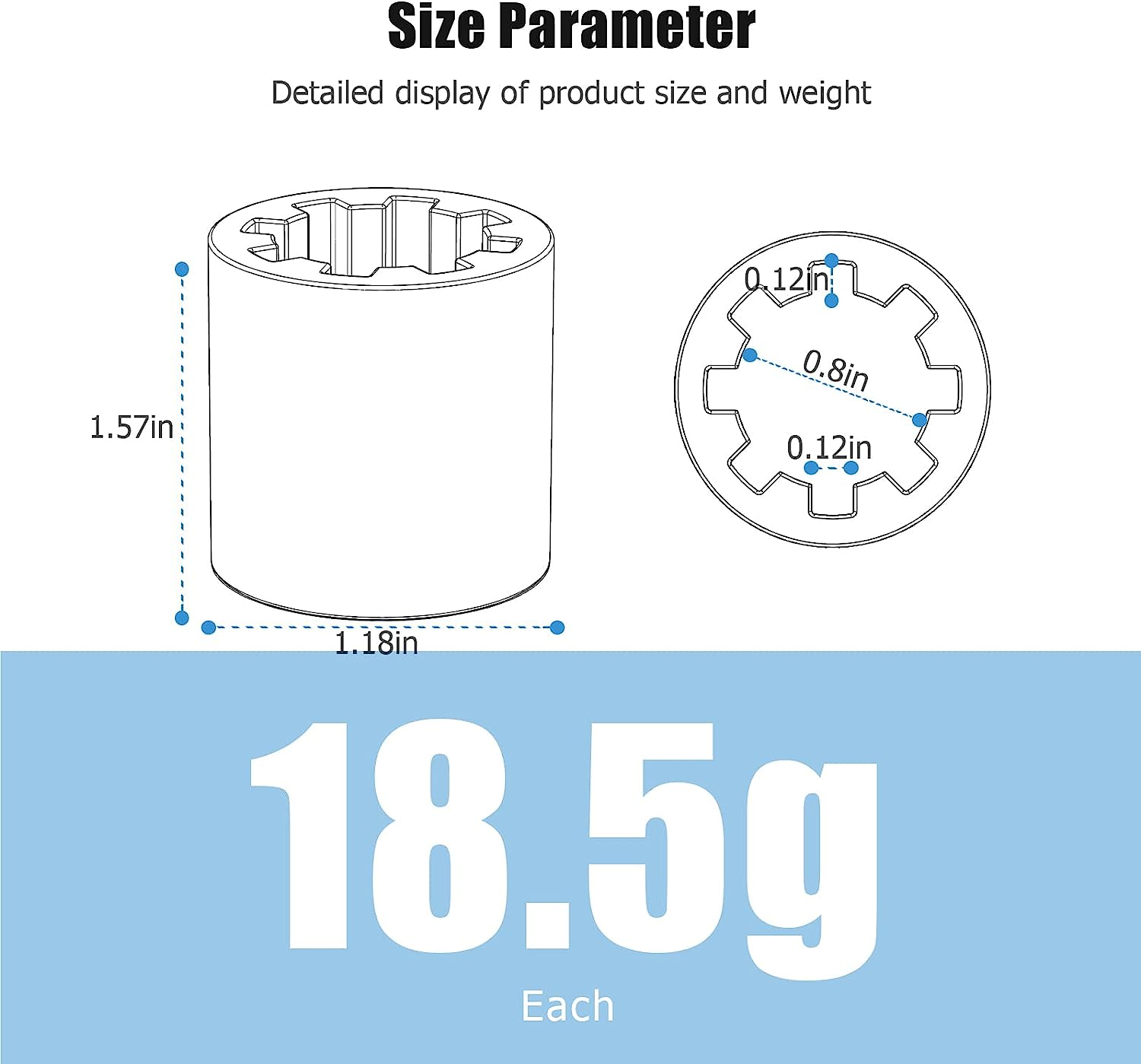 Screw Drive Coupler Part for Liftmaster 4Pack Garage Door Opener