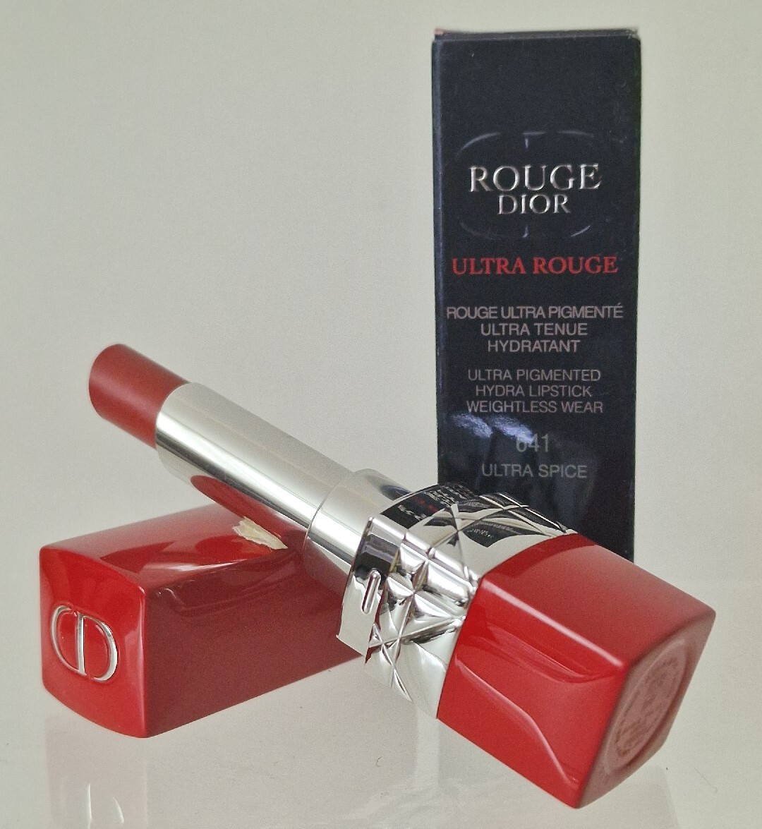ROUGE DIOR Lipstick Ultra Rouge Pigmented 641 Ultra Spice 3.2g Imperfect Box