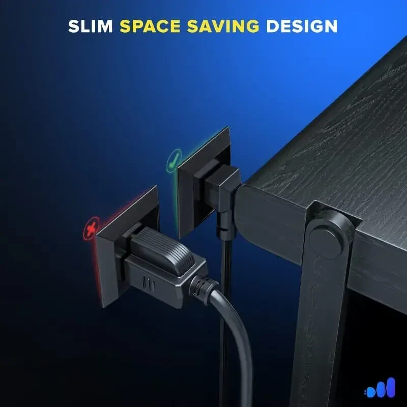 Flat Wire Extension Cord Under Carpet Multiple Outlet Copper Wire 16