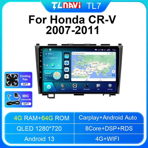 For Honda CRV QLED Screen Android13 Car Carplay Player GPS Navigation Stereo - Imagen 28 de 32