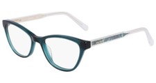 New Nine West NW 5217 340 Crystal Emerald Eyeglasses 49/16/135