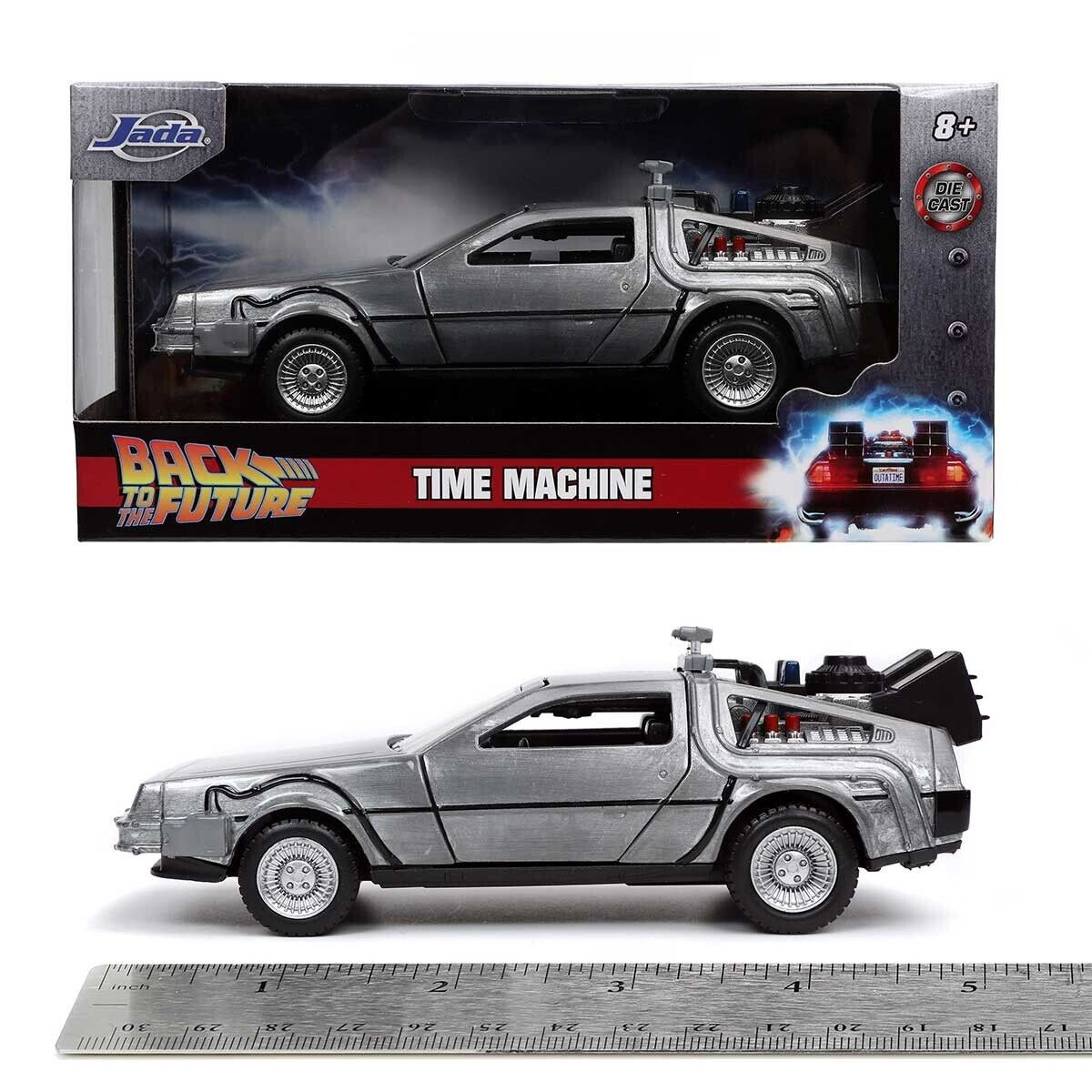 Jada Hollywood Rides: DeLorean Time Machine Back to the Future Part I 1/32 Scale