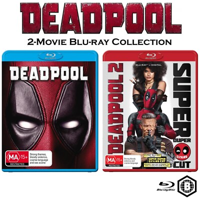 Deadpool | 2-Movie Collection (Blu-ray, 2-Disc) Region B (Ryan Reynolds) SEALED