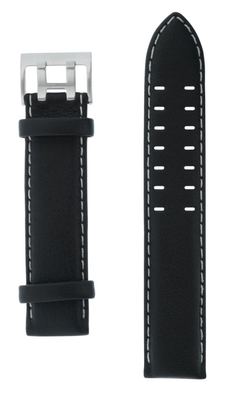Uhrenarmband Armband Leder 20 mm schwarz Doppeldornschliesse für Junkers  Uhr