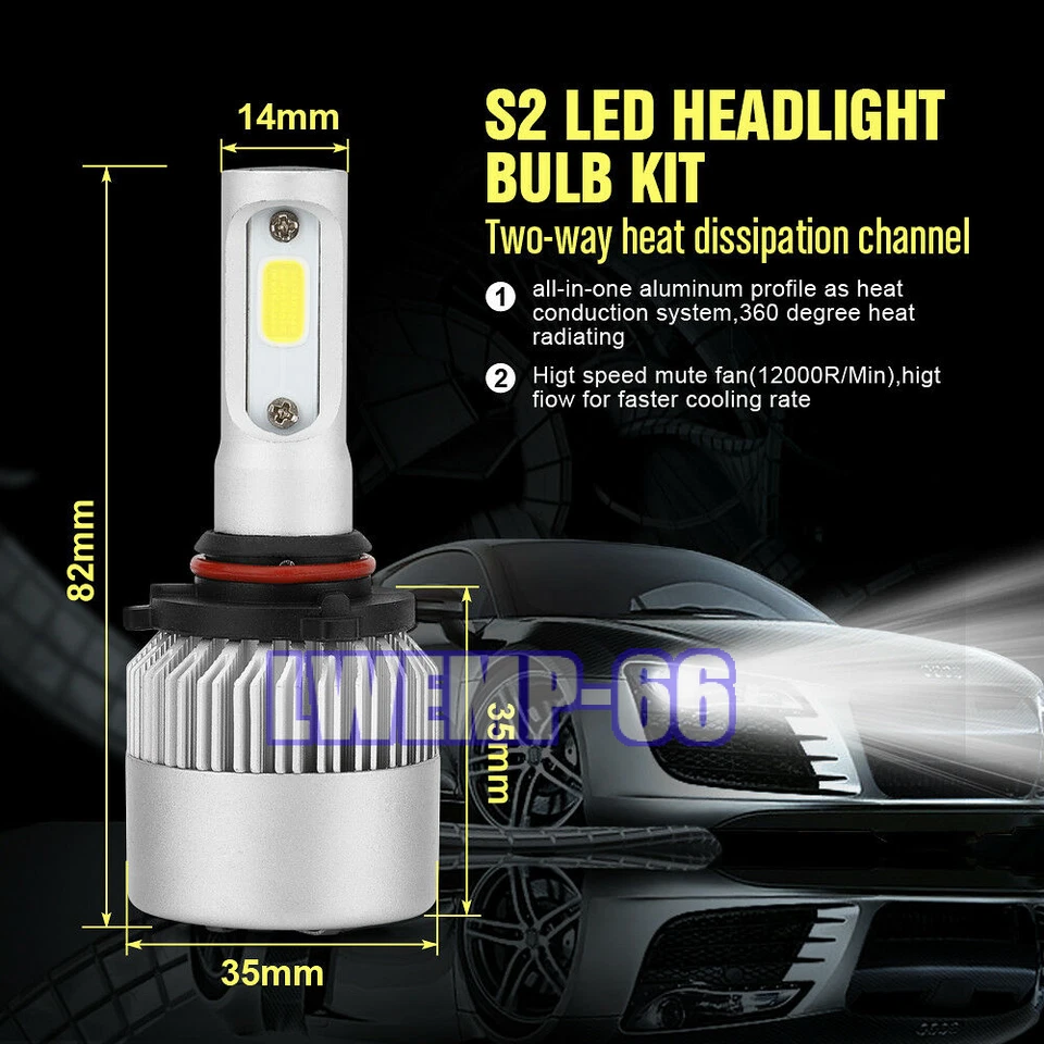 Faro LED deportivo utilitario de 4 puertas + bombillas antiniebla para Chevy Trailblazer 2002-2009 Foto 2 de 4