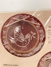 The Creative Circle Symbolic Dove 2805 Framed Lace Net Darning Kit NOS NIP VTG