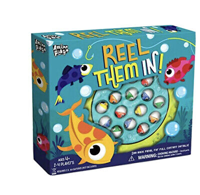 Reel Them in Let's Go Fishing GAME 2-4 Players Kids Ages 4 Need 2 AA  Batteries for sale online