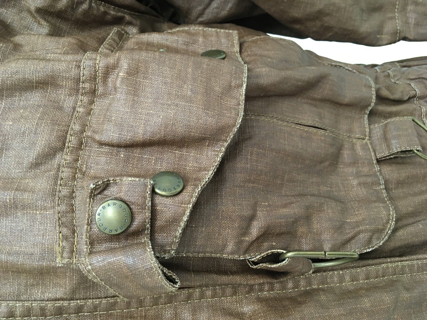 BARBOUR Beacon Brand South Shields Duralinen Dry Fly Waxed Jacket