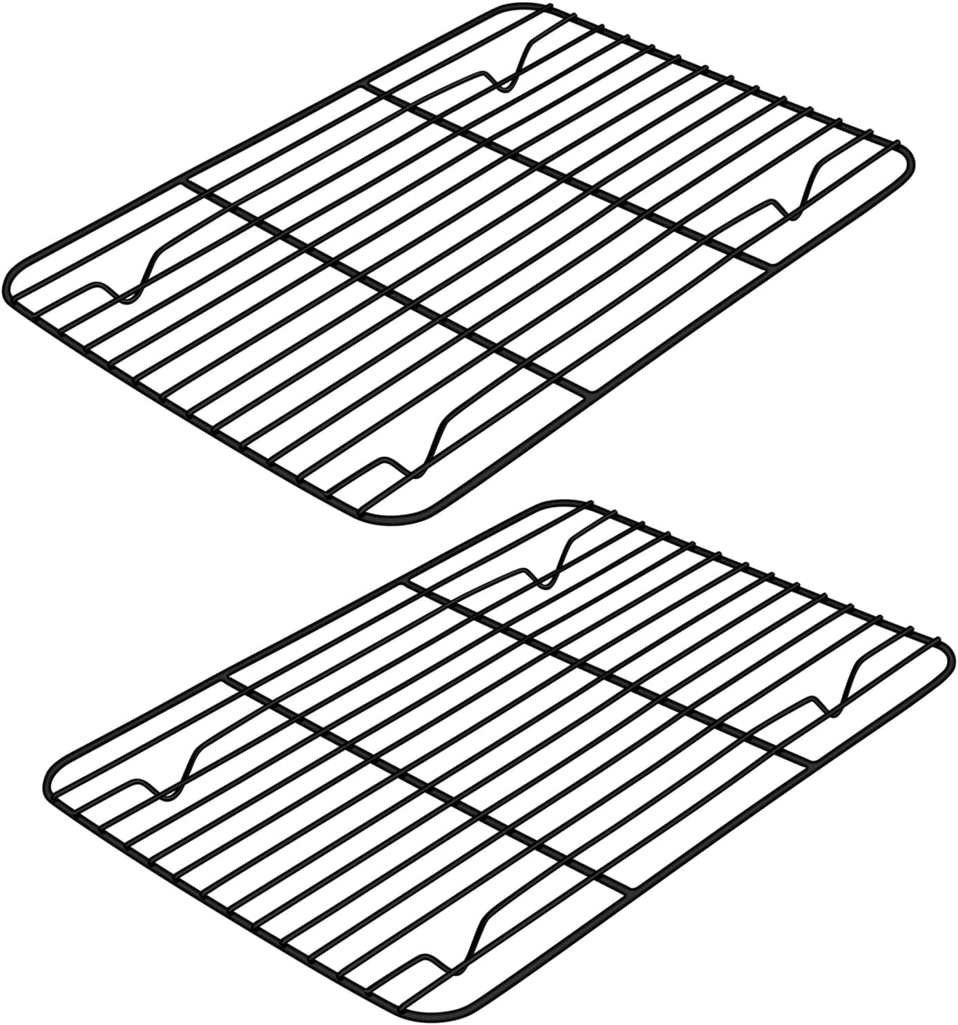 Small Baking Wire Rack Set of 2,  Non-Stick Rack for Toaster Oven Cooking Roasti