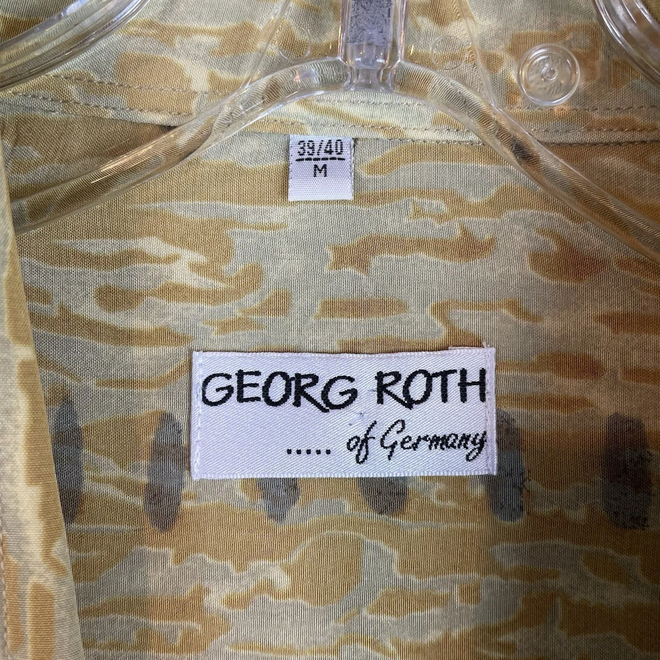 Vintage Georg Roth Hawaiian Shirt Men M Geometric Button Short Sleeve Germany - Image 3 of 4