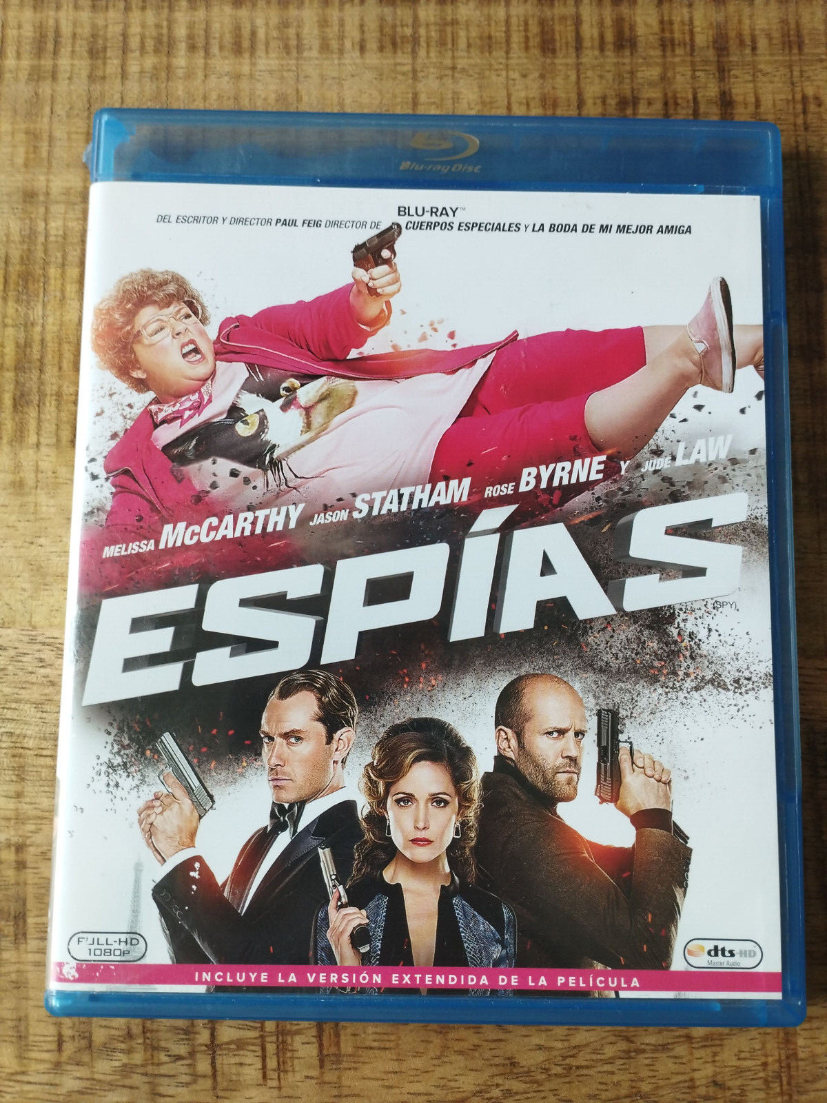 Spies Jason Statham Jude Law Rose Byrne McCarthy Blu-Ray Spanish English Am