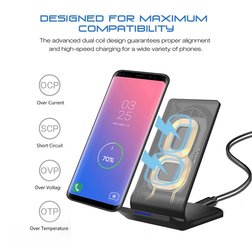 30W Wireless Fast Charger Stand Charging Dock For Apple iPhone 14 13 12 Pro 11 X