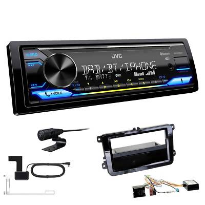 JVC DAB+ Bluetooth Autoradio für Volkswagen VW Passat ab 2005 piano black Canbus